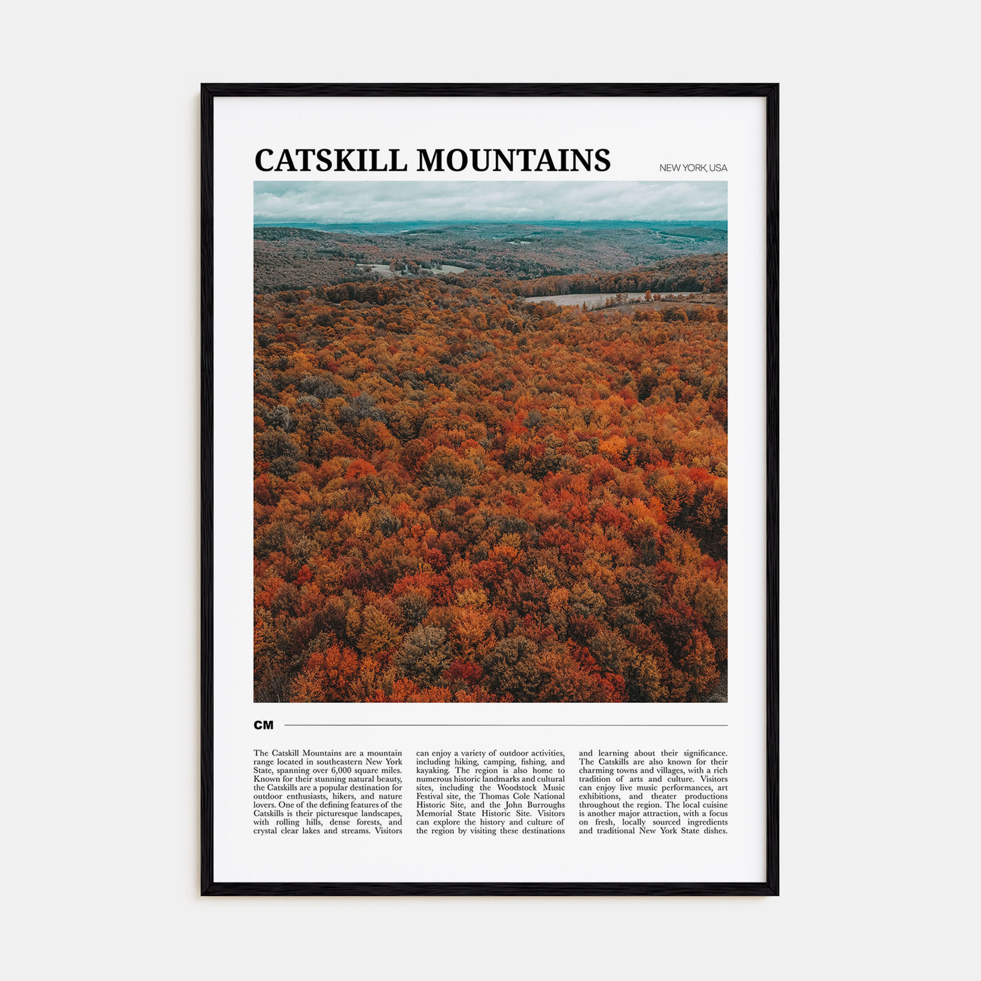 Catskill Mountains Travel Color Poster