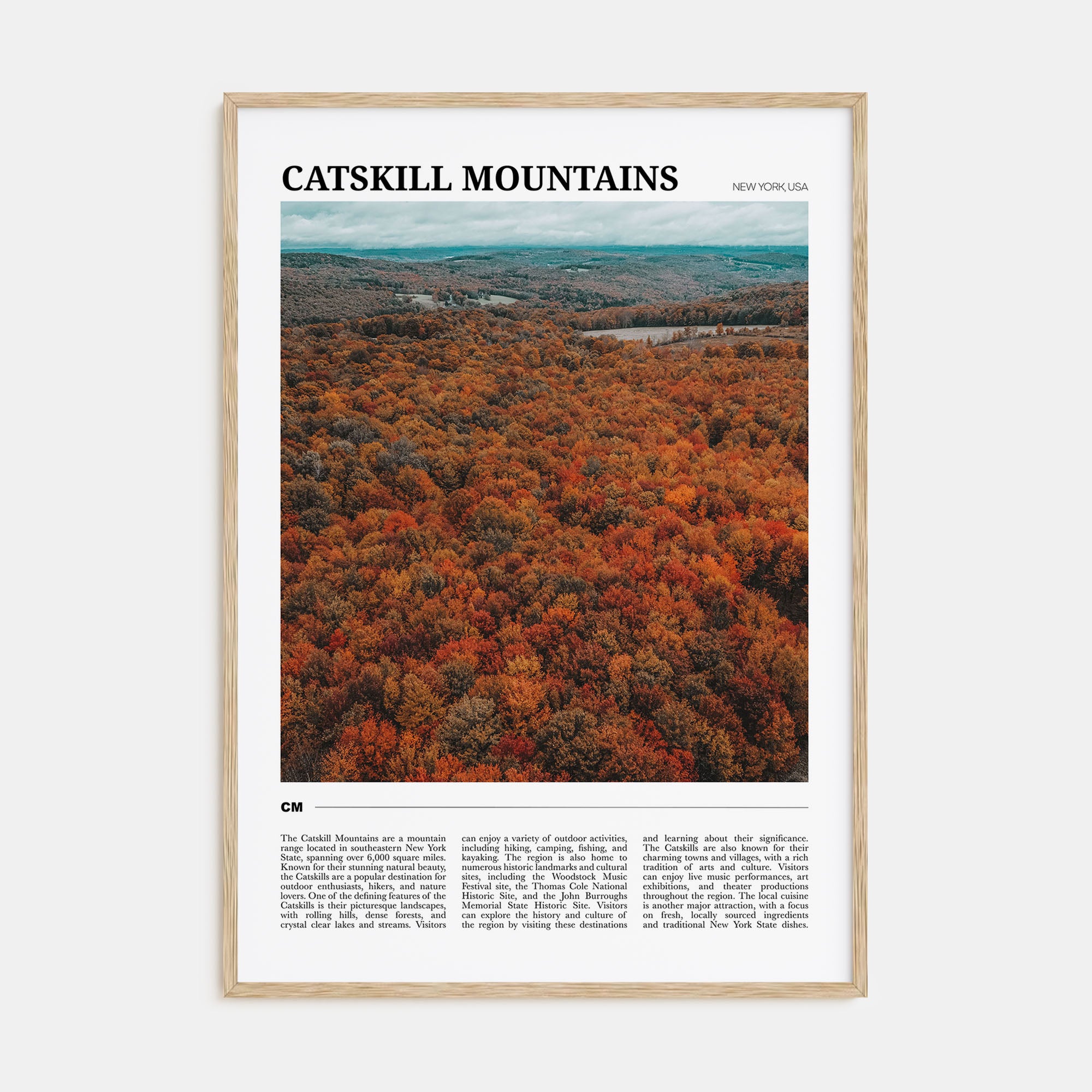Catskill Mountains Travel Color Poster