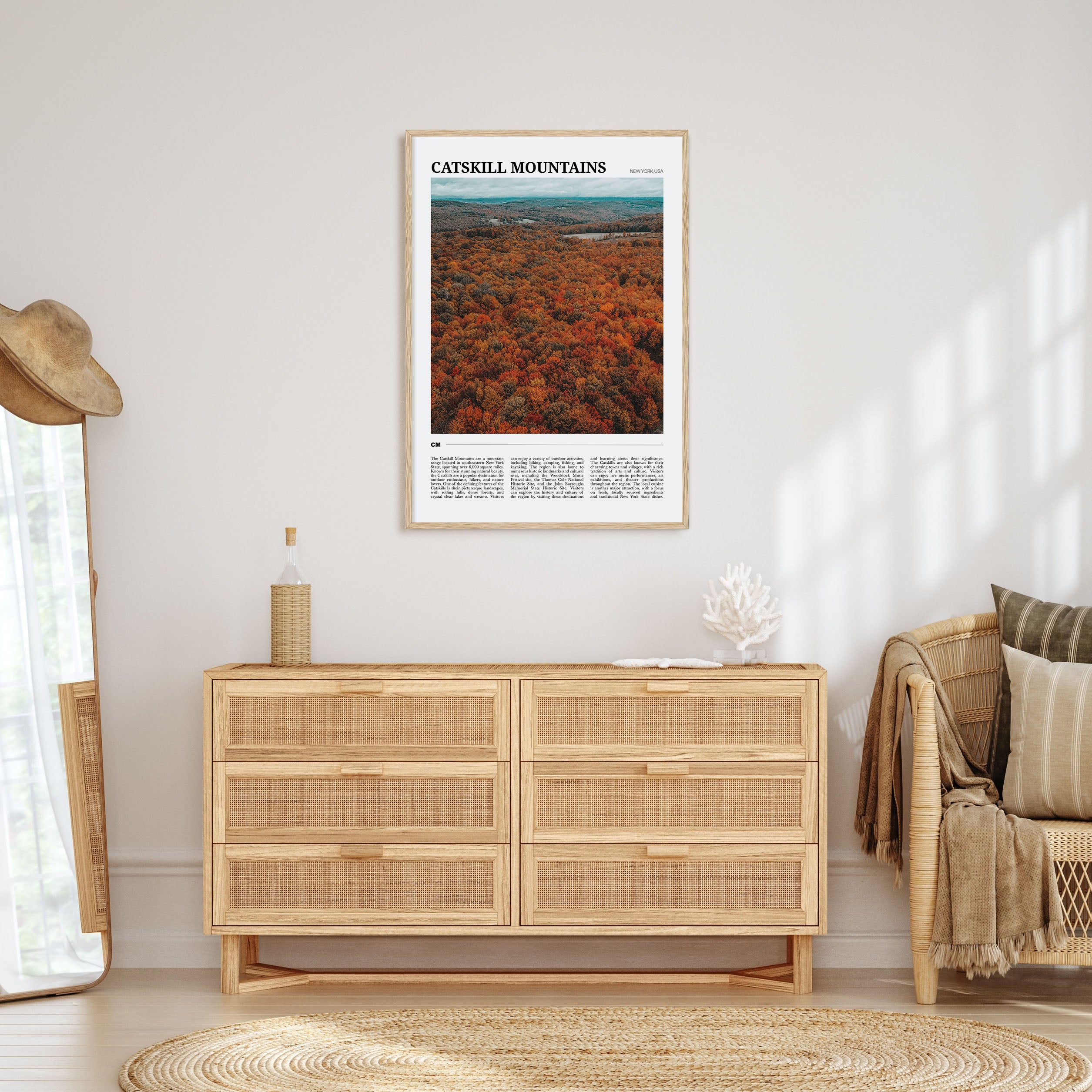 Catskill Mountains Travel Color Poster