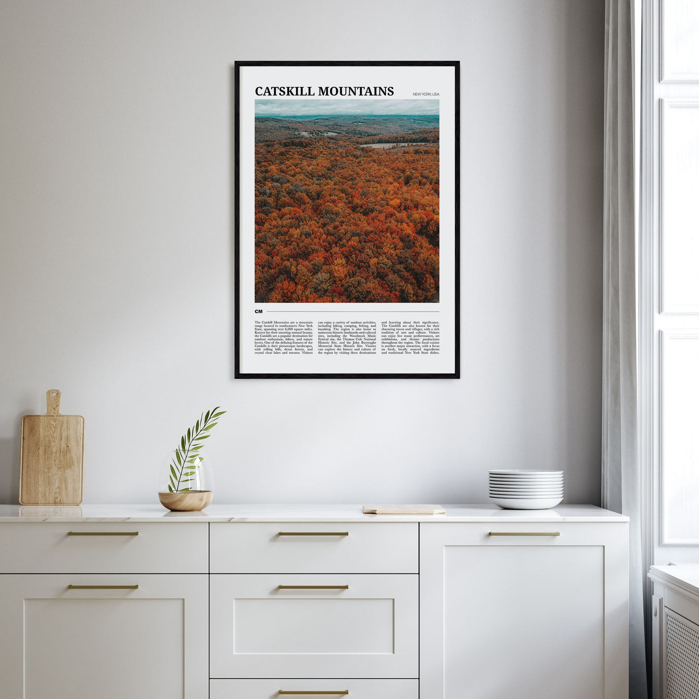 Catskill Mountains Travel Color Poster