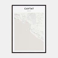 Cavtat Map Portrait Poster