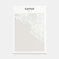 Cavtat Map Portrait Poster