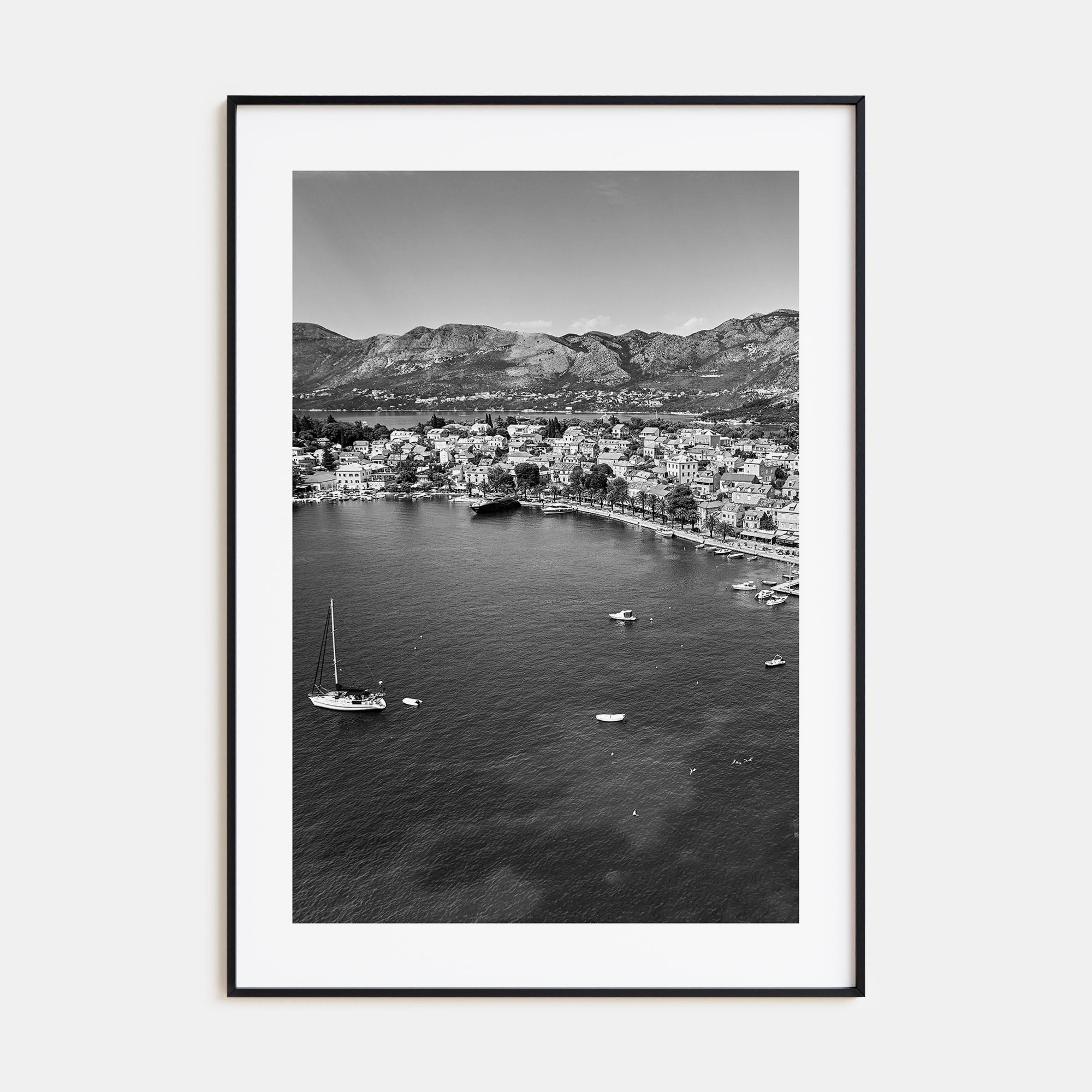 Cavtat Photo B&W Poster