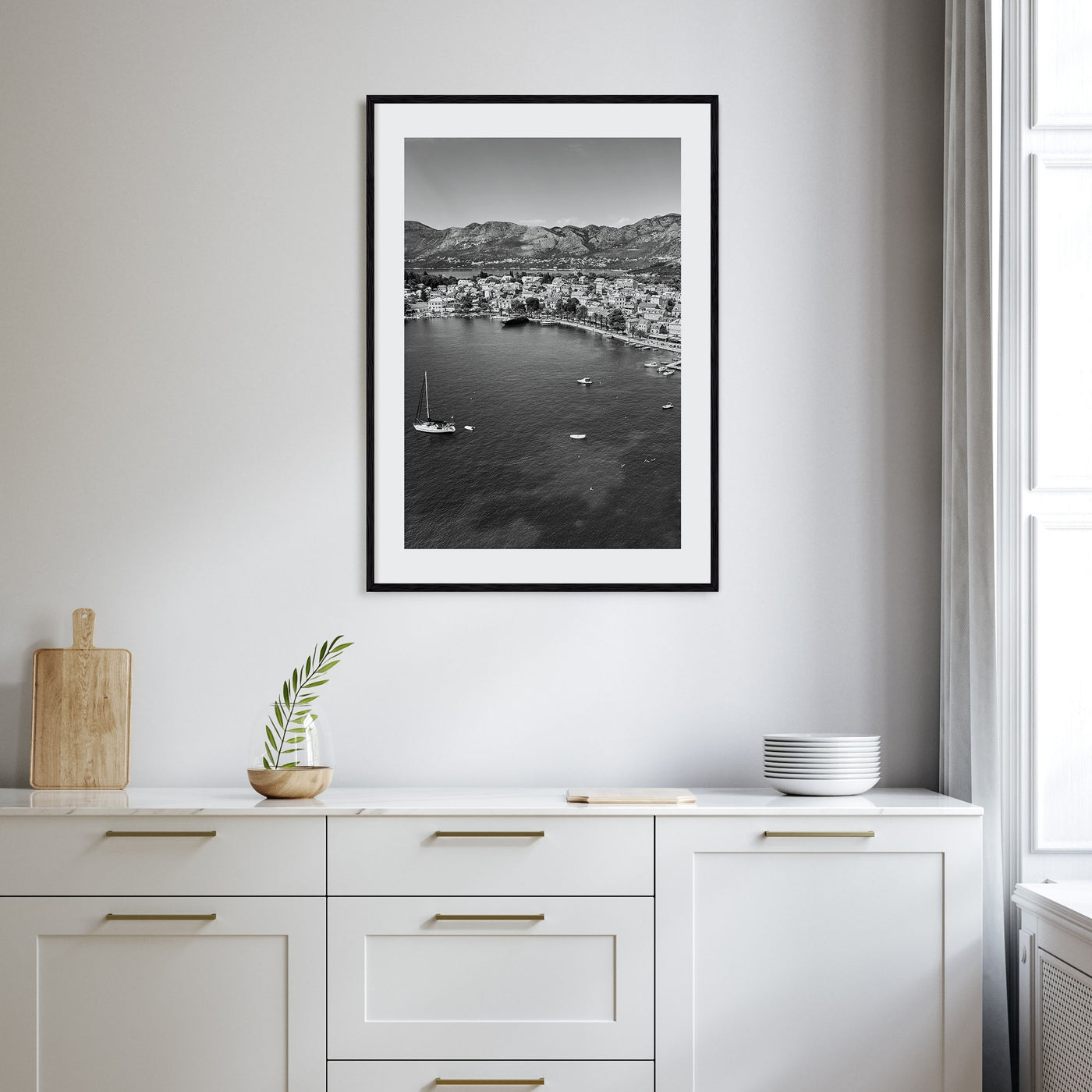 Cavtat Photo B&W Poster