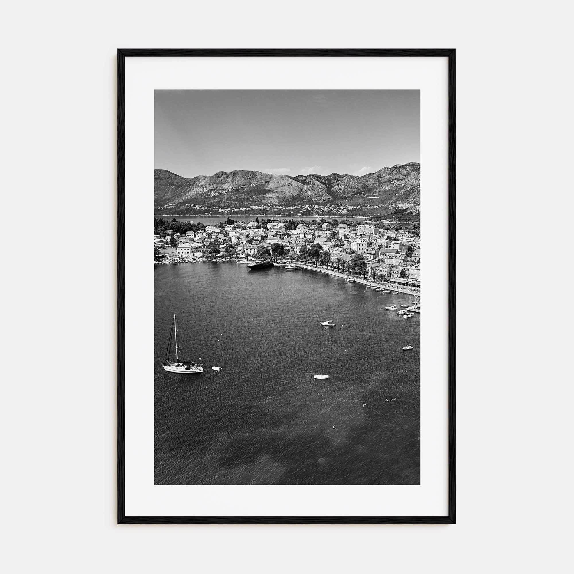Cavtat Photo B&W Poster