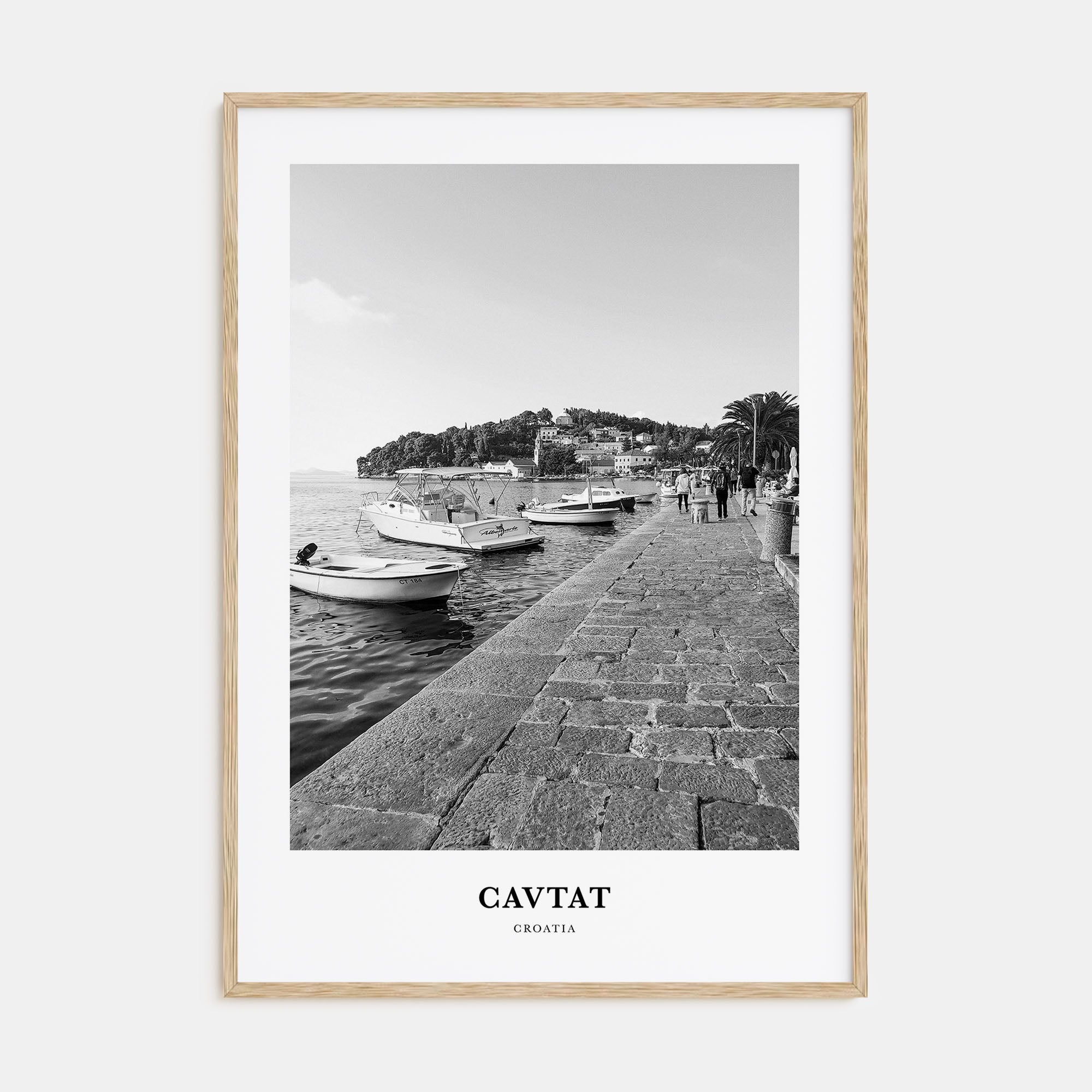 Cavtat Portrait B&W Poster