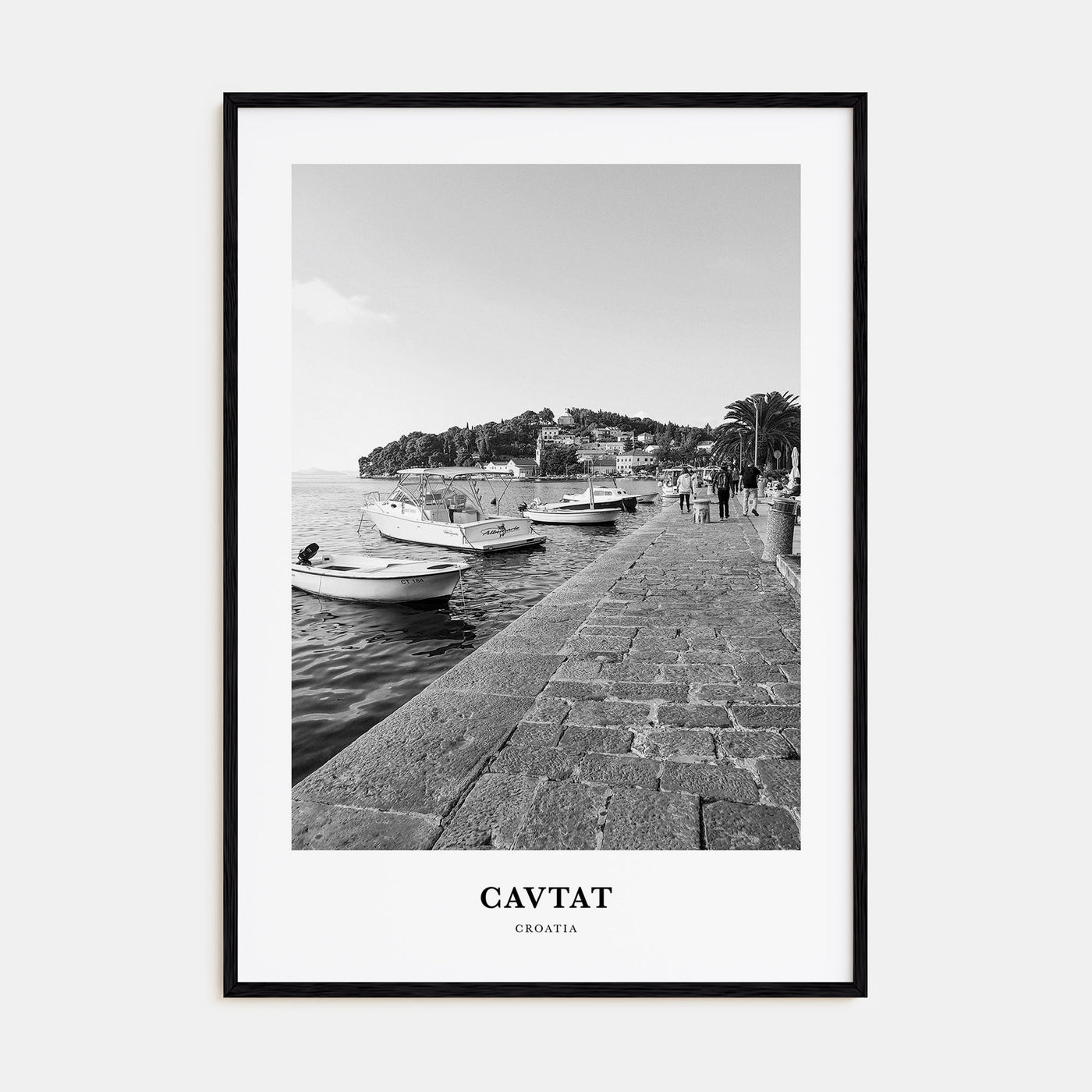 Cavtat Portrait B&W Poster