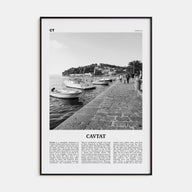 Cavtat Travel B&W Poster