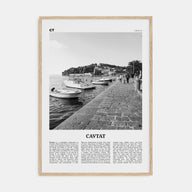 Cavtat Travel B&W Poster