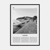 Cavtat Travel B&W Poster