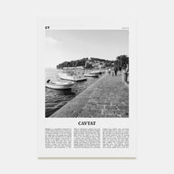 Cavtat Travel B&W Poster
