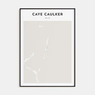 Caye Caulker Map Portrait Poster