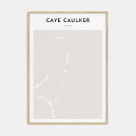 Caye Caulker Map Portrait Poster