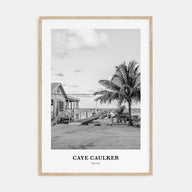 Caye Caulker Portrait B&W Poster