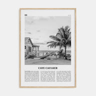 Caye Caulker Travel B&W Poster