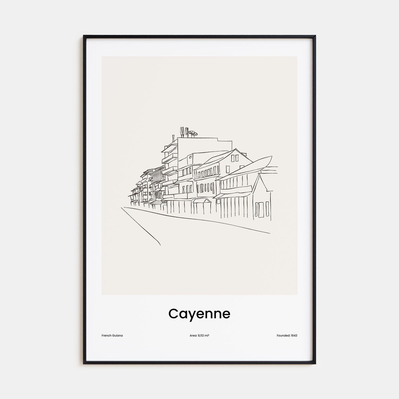 Cayenne Drawn Poster