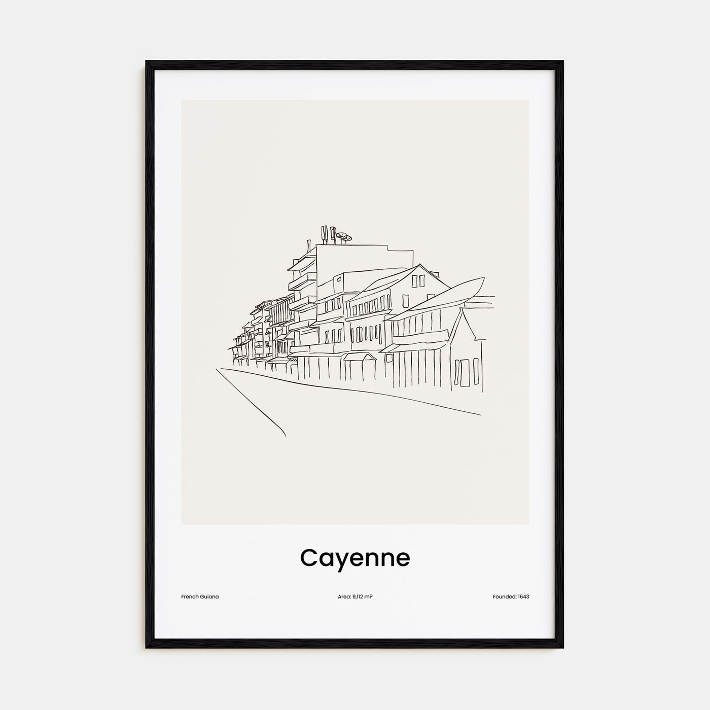 Cayenne Drawn Poster