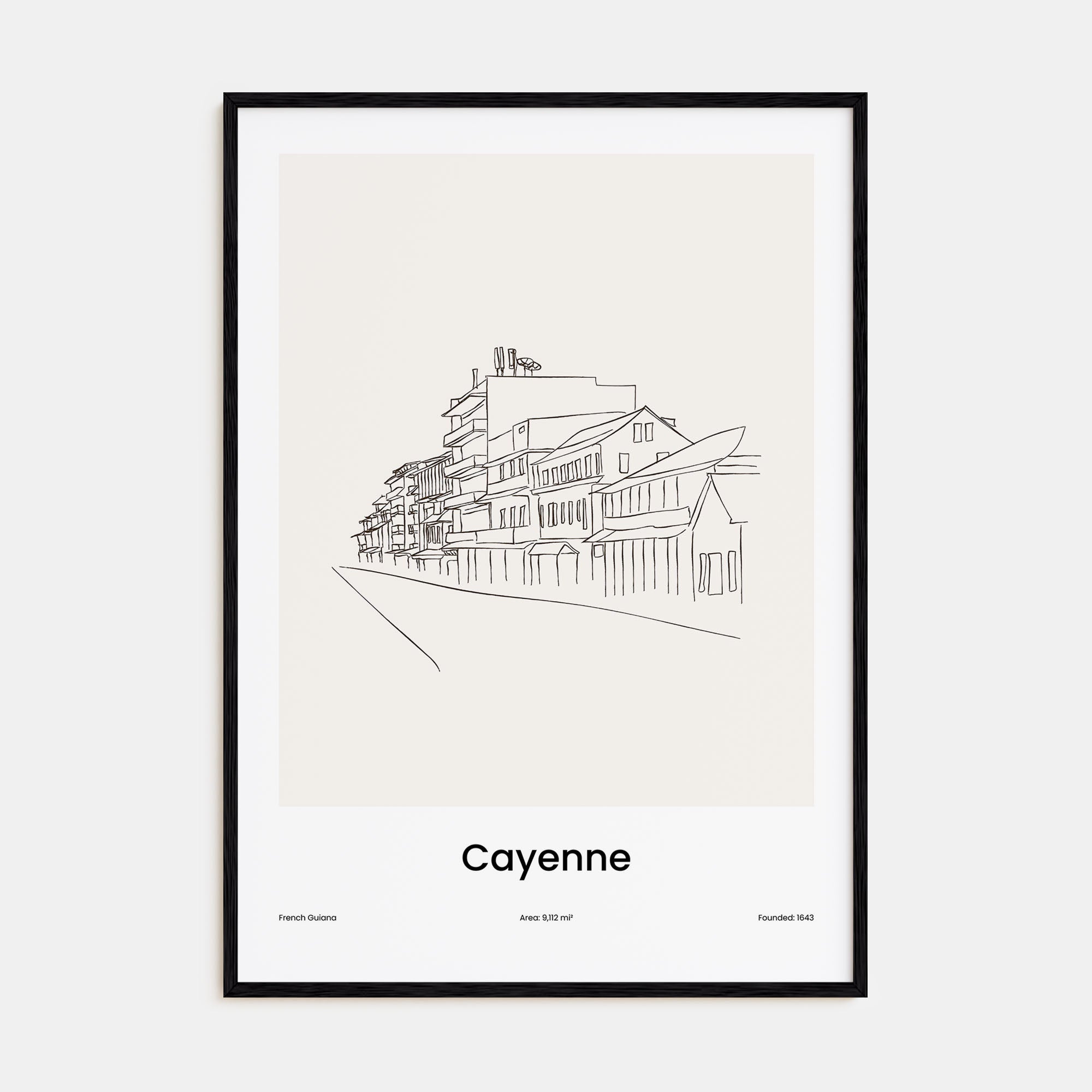 Cayenne Drawn Poster