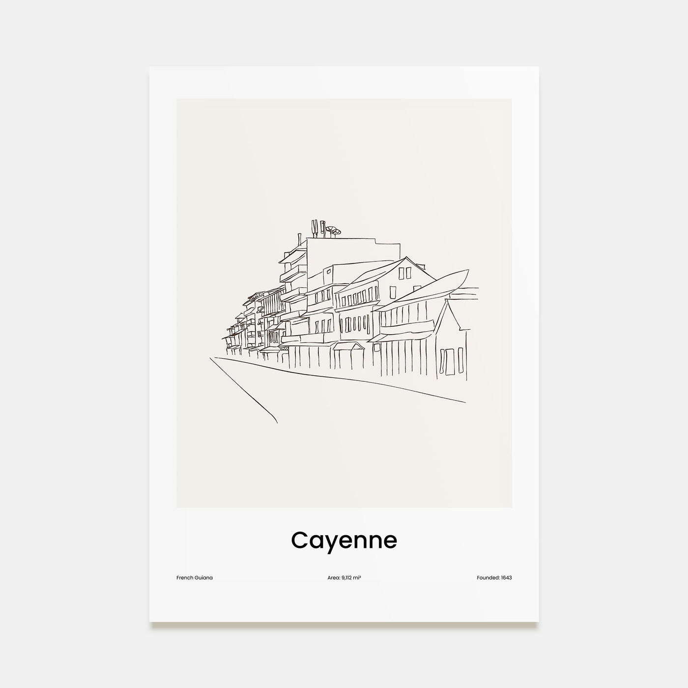 Cayenne Drawn Poster