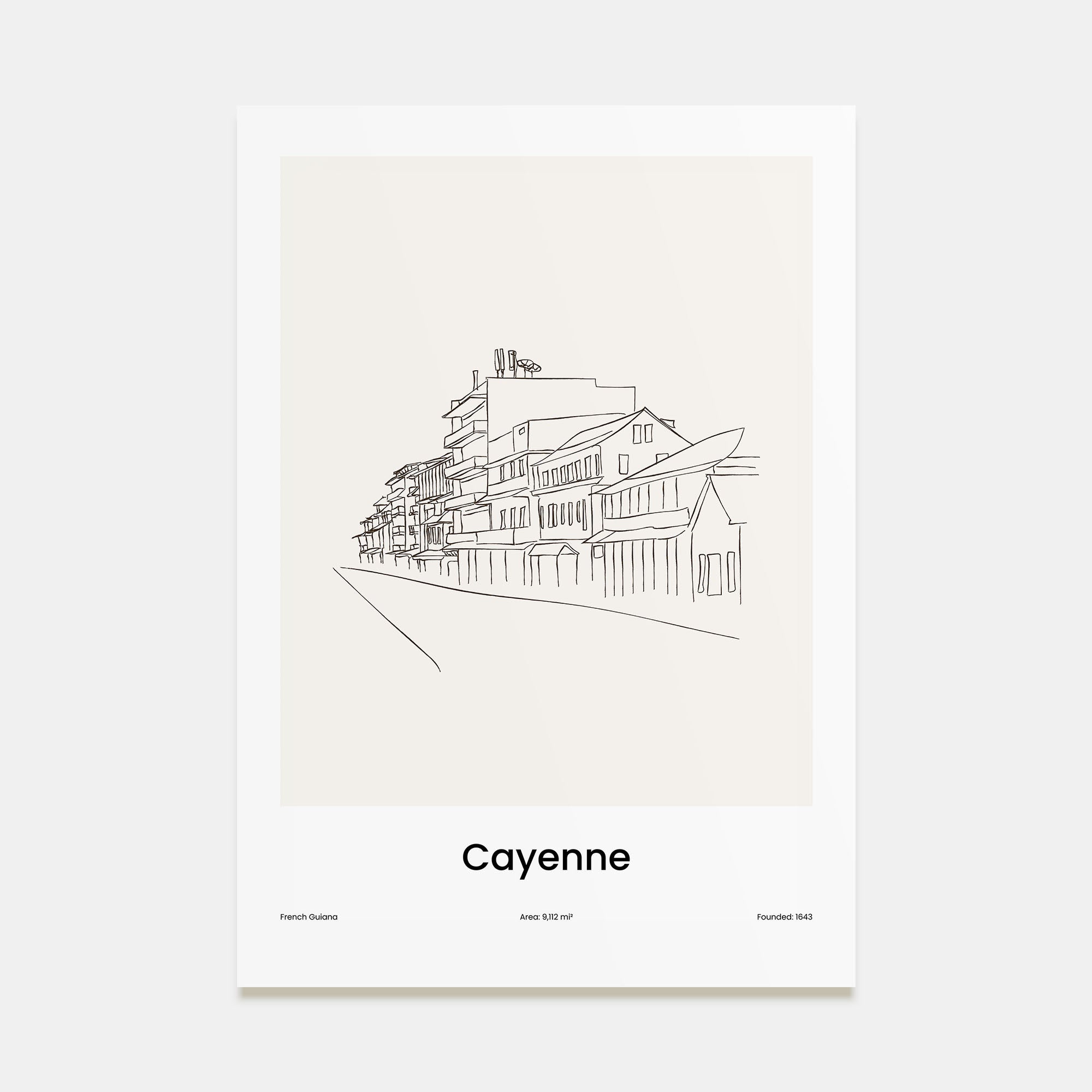 Cayenne Drawn Poster