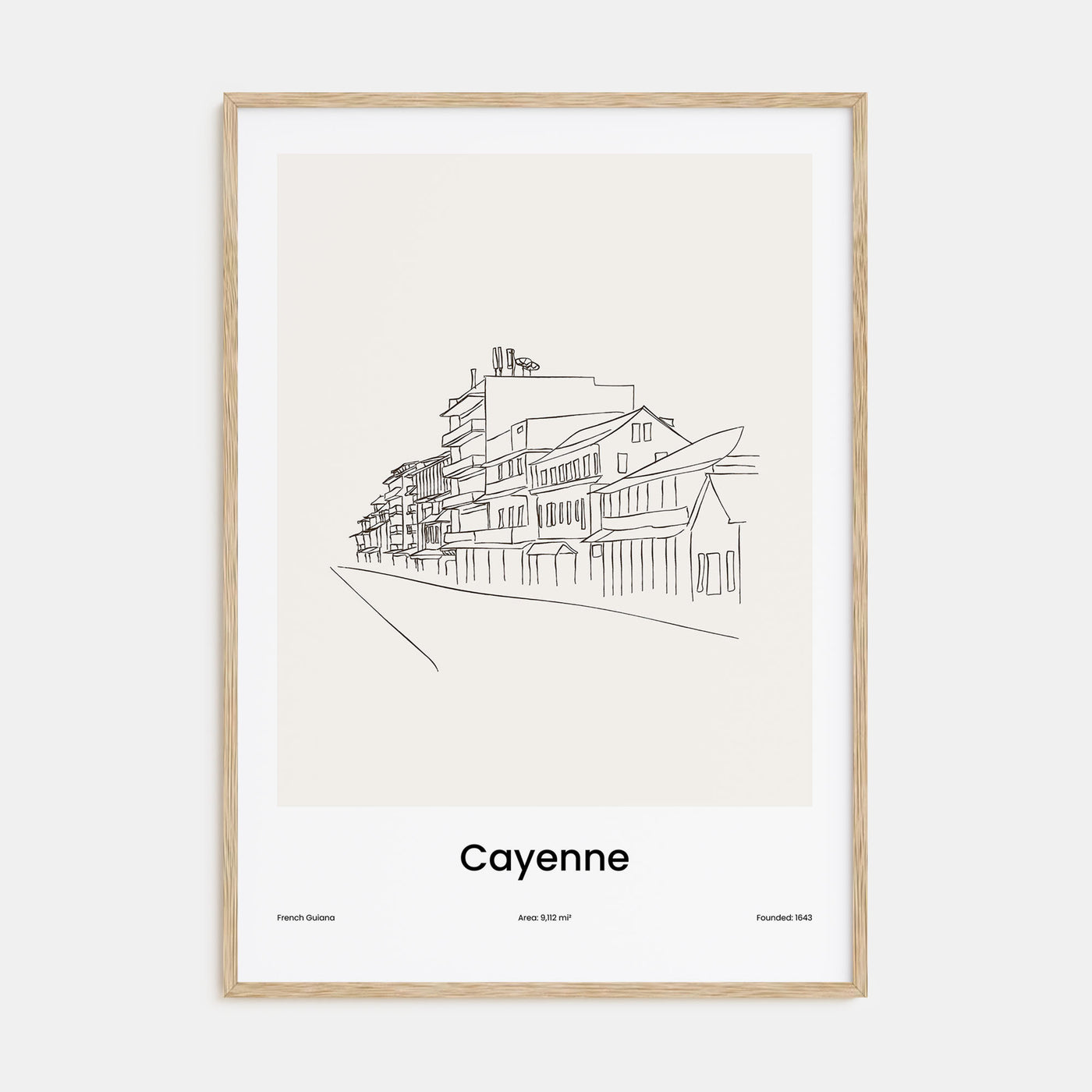 Cayenne Drawn Poster