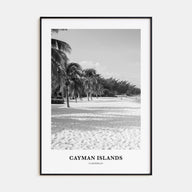 Cayman Islands Portrait B&W Poster