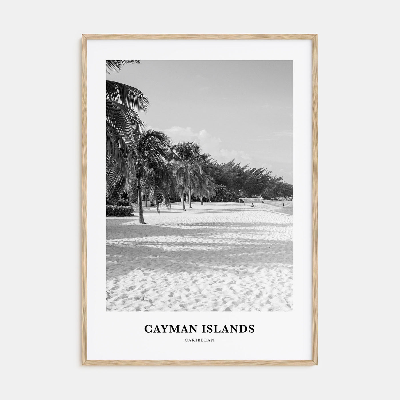 Cayman Islands Portrait B&W Poster