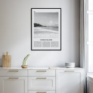 Cayman Islands Travel B&W Poster