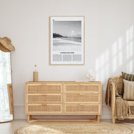 Cayman Islands Travel B&W Poster