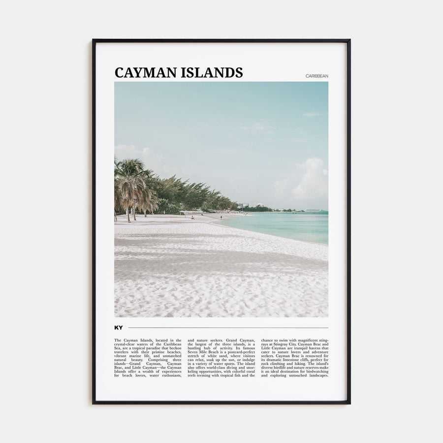 Cayman Islands Travel Color Poster