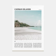 Cayman Islands Travel Color Poster