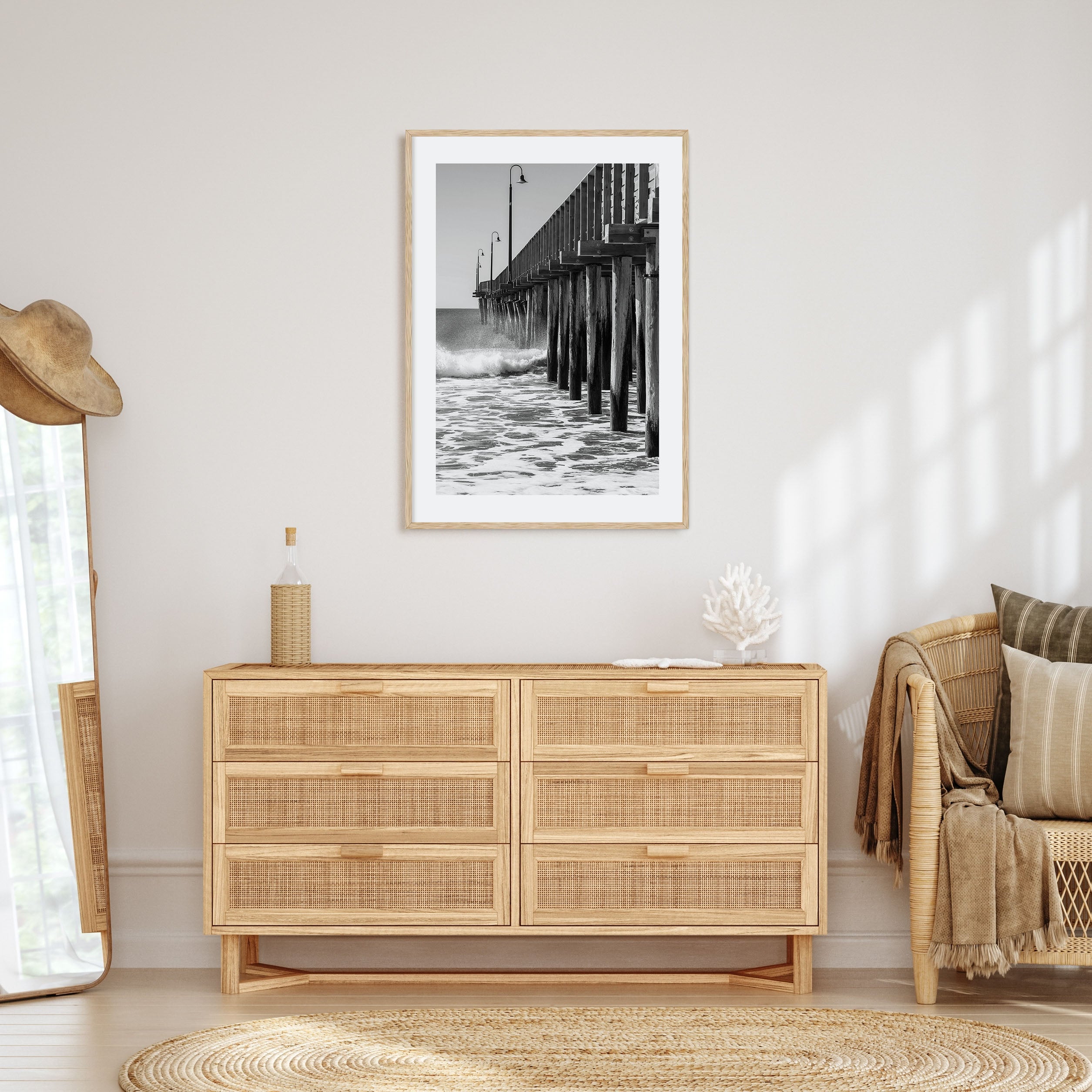 Cayucos Photo B&W Poster