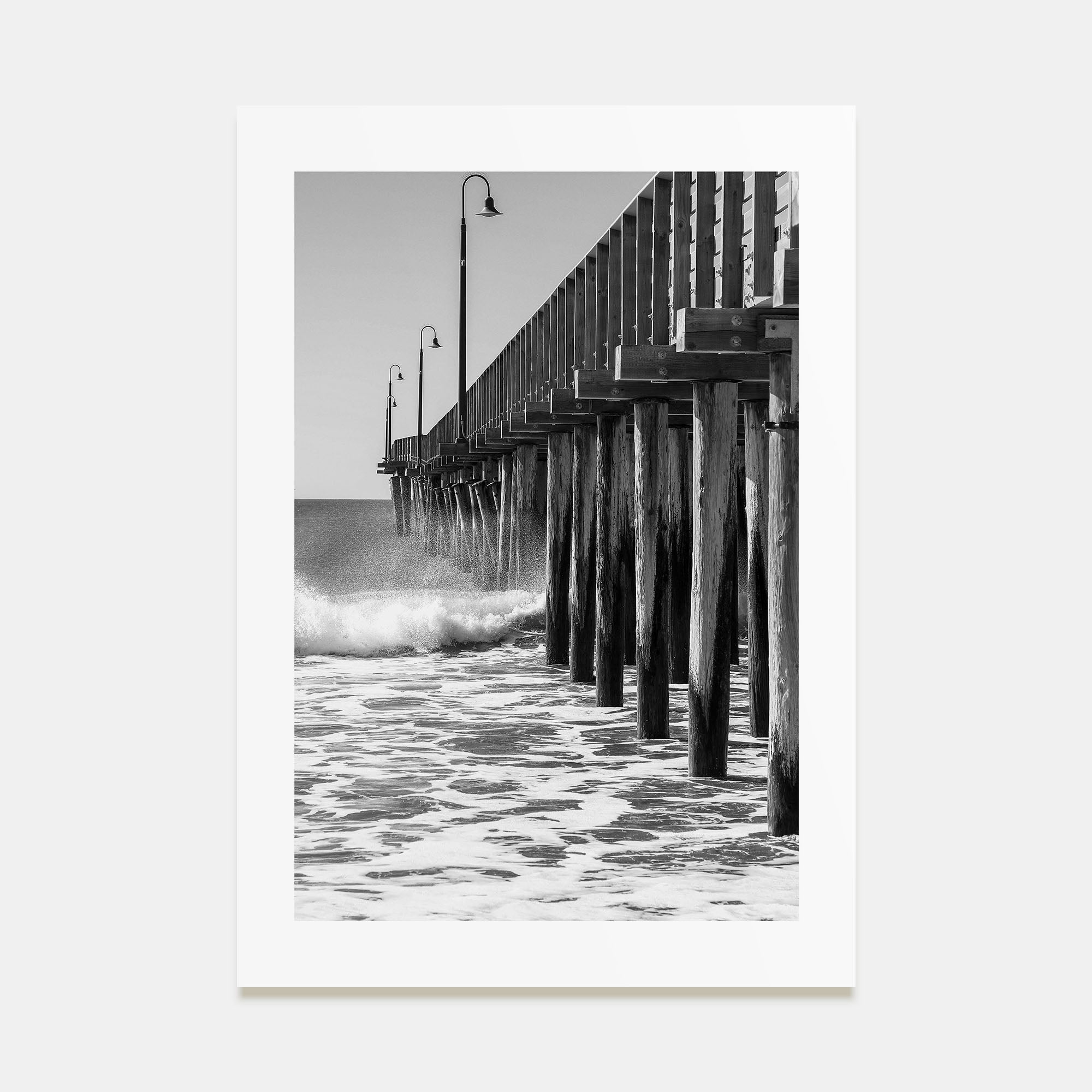 Cayucos Photo B&W Poster