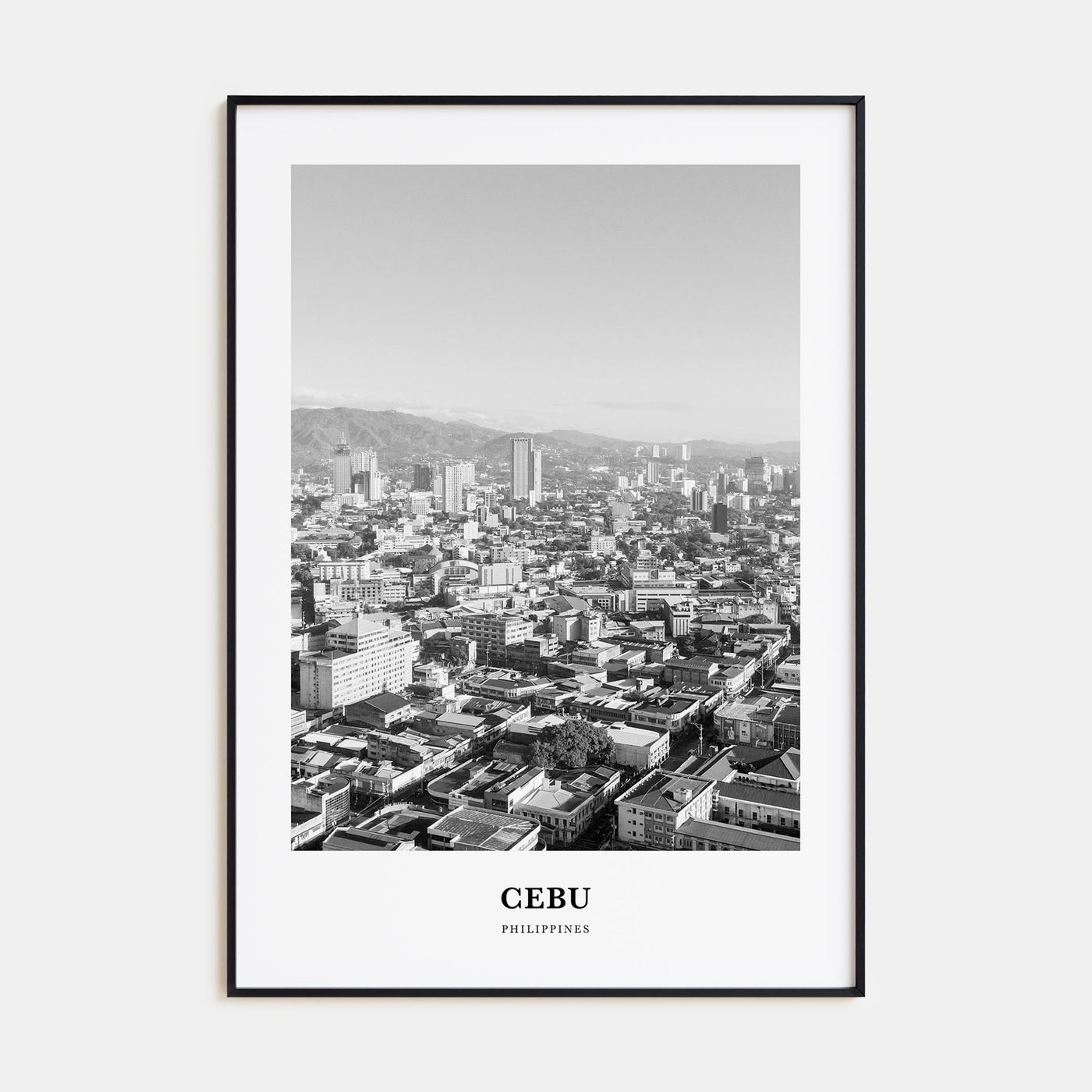 Cebu Portrait B&W No 2 Poster