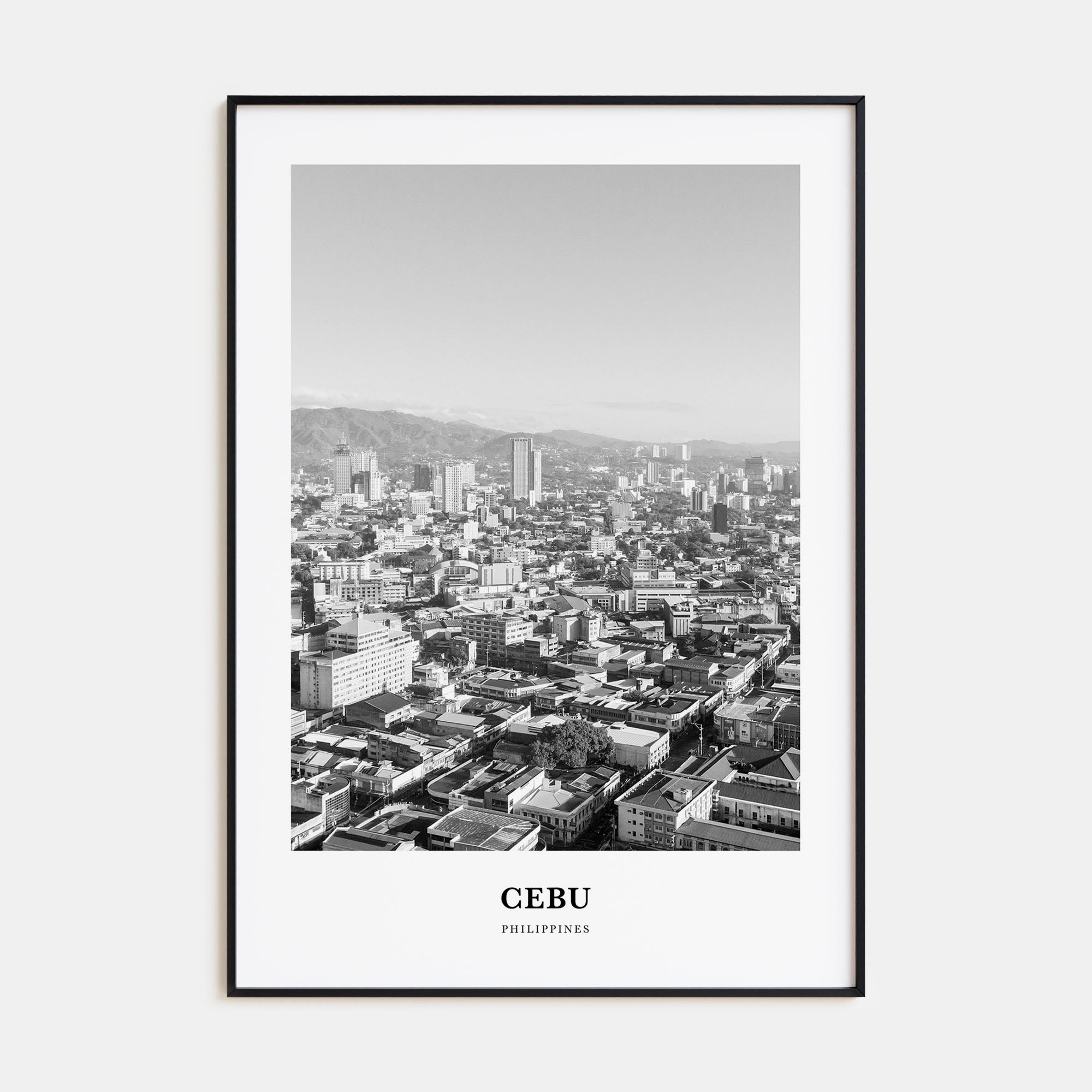 Cebu Portrait B&W No 2 Poster