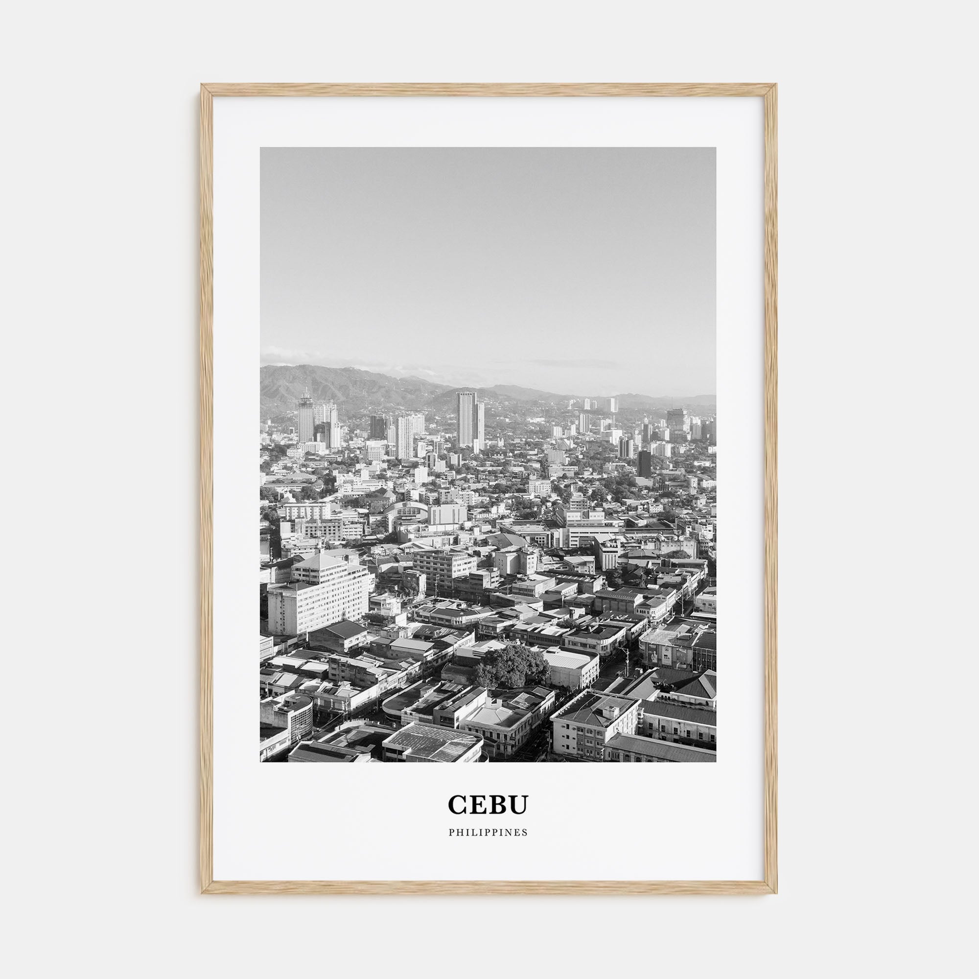 Cebu Portrait B&W No 2 Poster