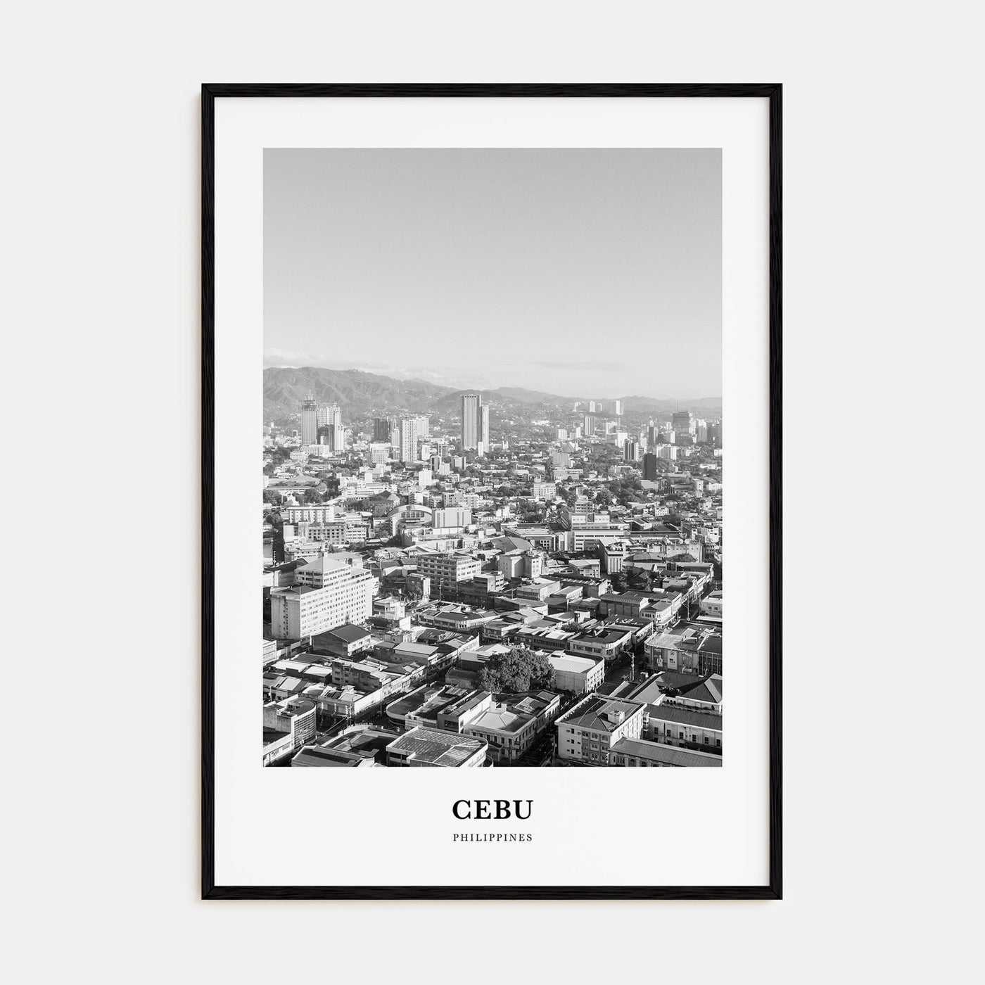 Cebu Portrait B&W No 2 Poster