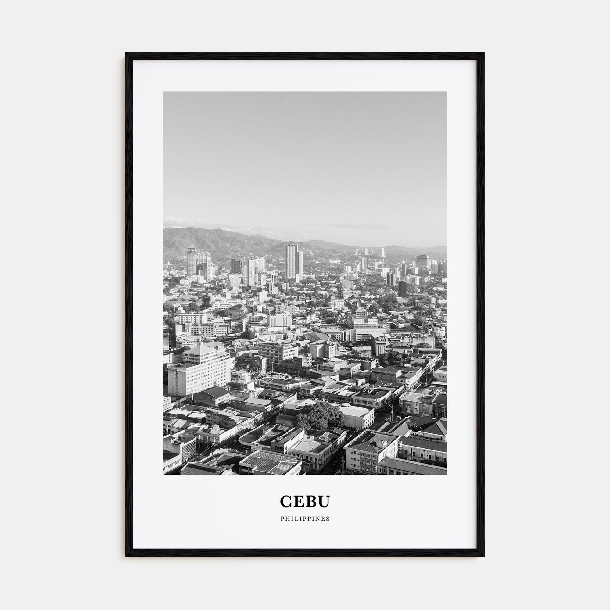 Cebu Portrait B&W No 2 Poster