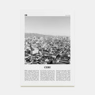 Cebu Travel B&W No 1 Poster