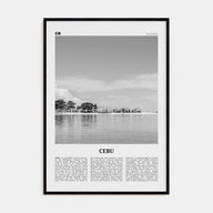 Cebu Travel B&W No 2 Poster