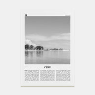 Cebu Travel B&W No 2 Poster
