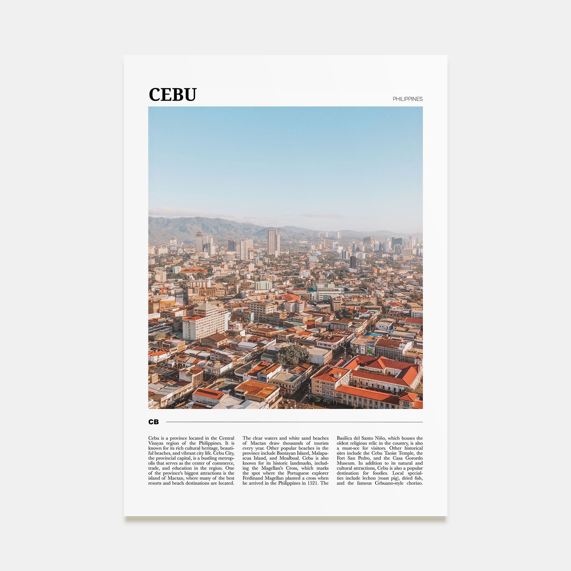 Cebu Travel Color Poster
