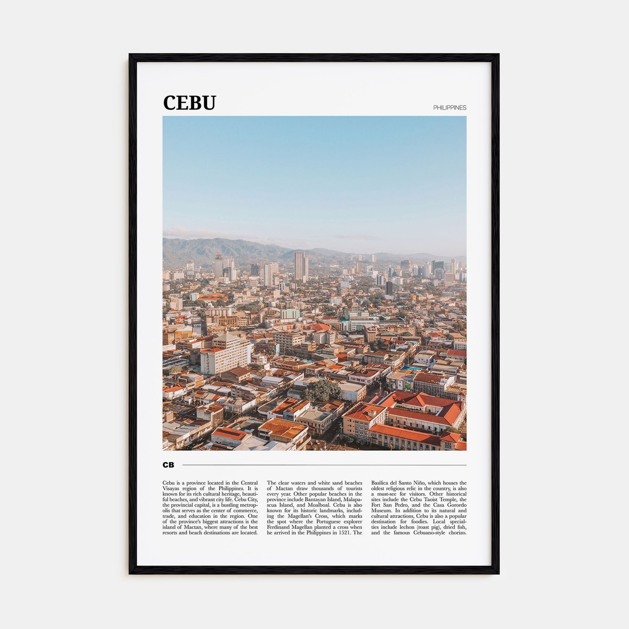 Cebu Travel Color Poster