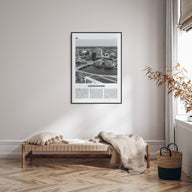 Cedar Rapids Travel B&W Poster