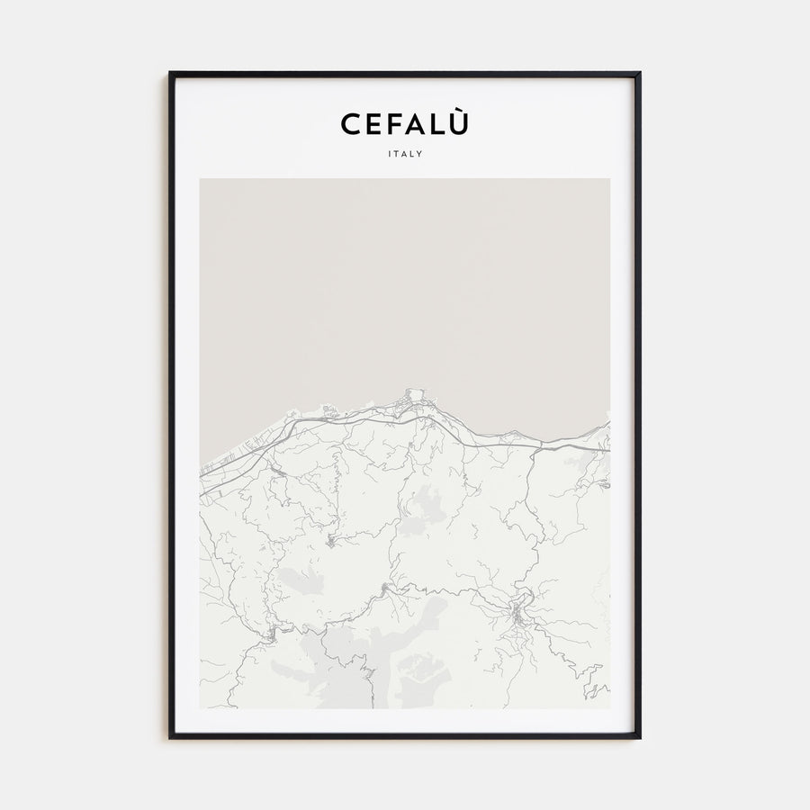 Cefalù Map Portrait Poster