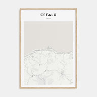Cefalù Map Portrait Poster
