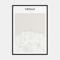 Cefalù Map Portrait Poster
