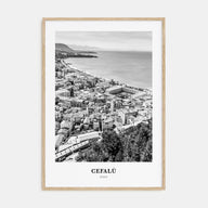 Cefalù Portrait B&W Poster