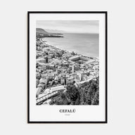 Cefalù Portrait B&W Poster