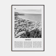 Cefalù Travel B&W Poster